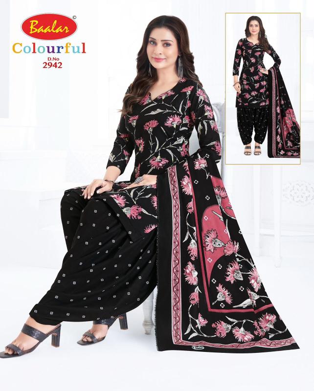 Baalar colourful vol-29 kalamkari dress material wholesale bangalore